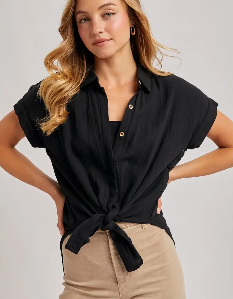 509 Broadway Essential Button Up Cotton Shirt