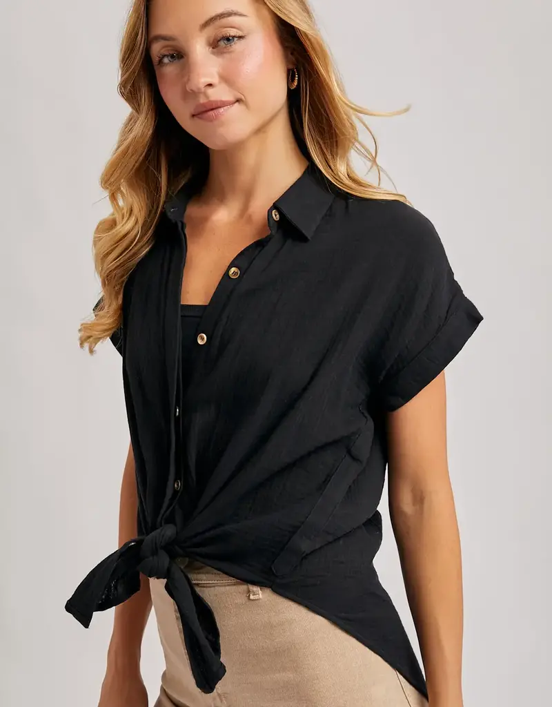 509 Broadway Essential Button Up Cotton Shirt