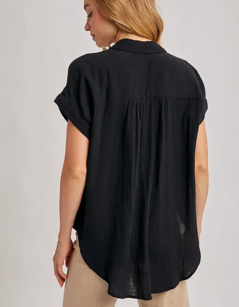 509 Broadway Essential Button Up Cotton Shirt