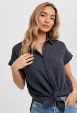 509 Broadway Essential Button Up Cotton Shirt