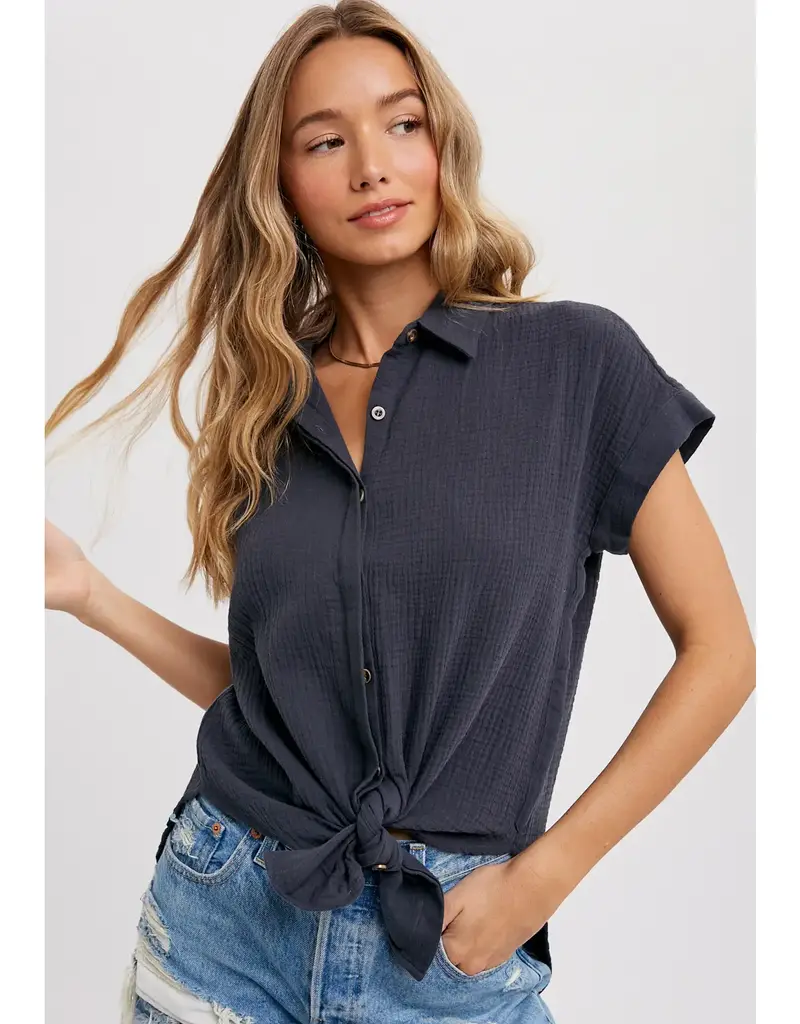 509 Broadway Essential Button Up Cotton Shirt