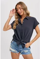 509 Broadway Essential Button Up Cotton Shirt