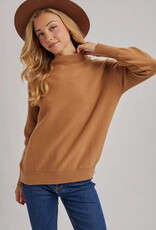 509 Broadway Funnel Neck Knit Sweater