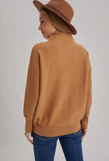 509 Broadway Funnel Neck Knit Sweater