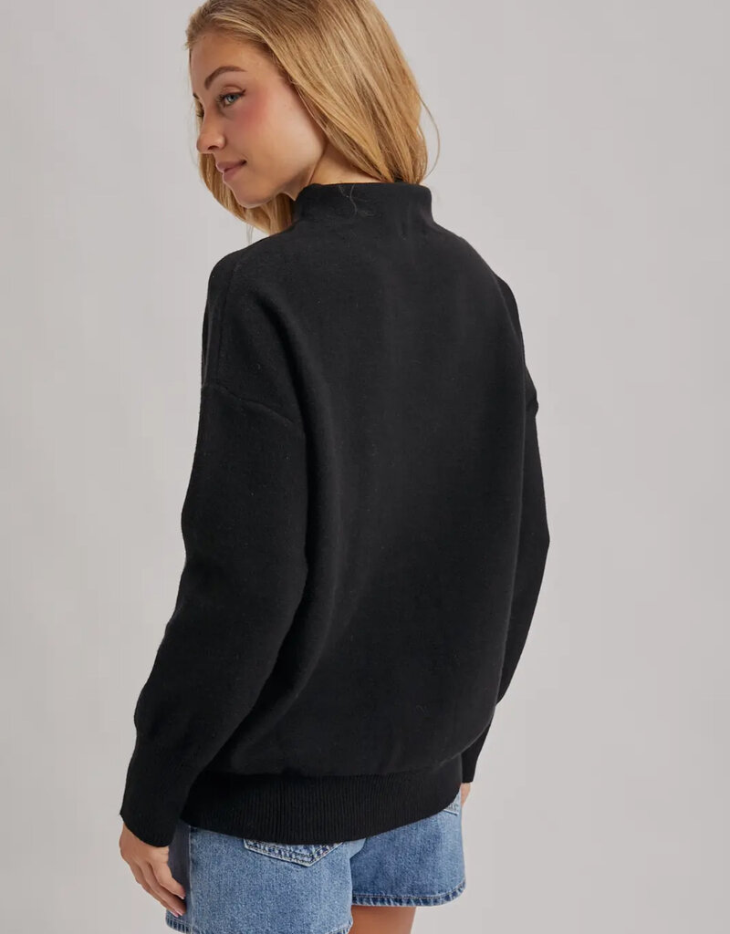 509 Broadway Funnel Neck Knit Sweater