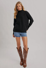 509 Broadway Funnel Neck Knit Sweater