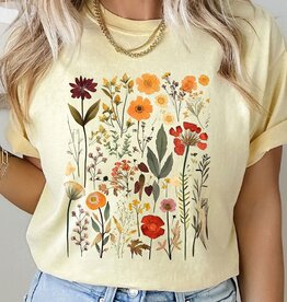 509 Broadway Fall Flower Comfort Colors Tee