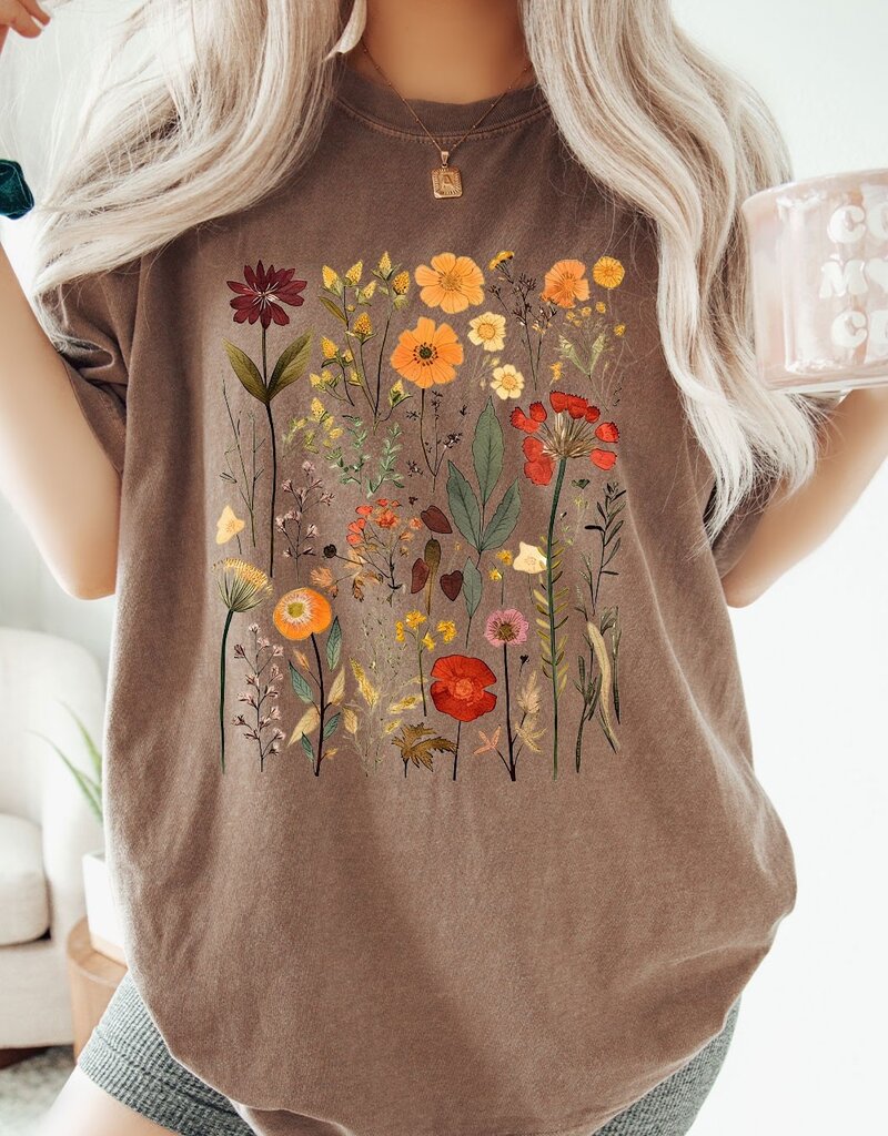 509 Broadway Fall Flower Comfort Colors Tee