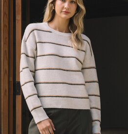 509 Broadway Crewneck Stripe Sweater
