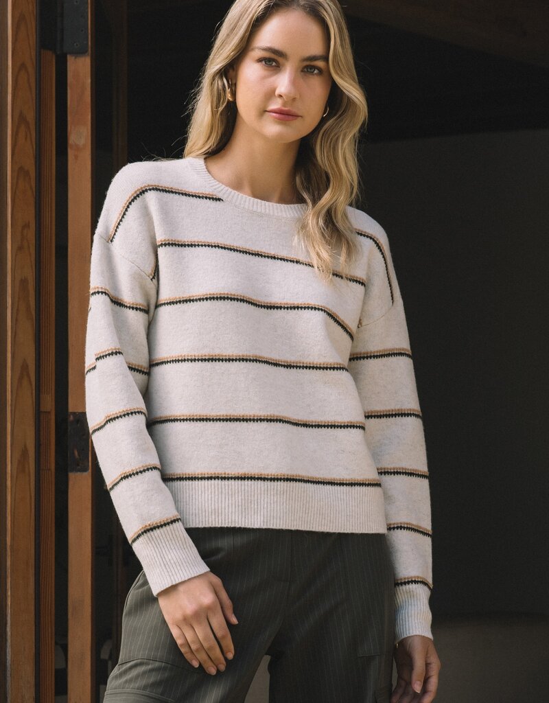 509 Broadway Crewneck Stripe Sweater