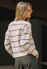 509 Broadway Crewneck Stripe Sweater