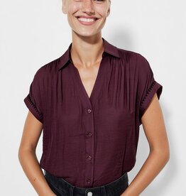 509 Broadway Stitch Short Sleeve Button Up