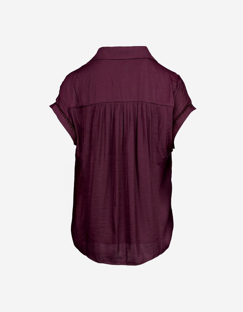 509 Broadway Stitch Short Sleeve Button Up