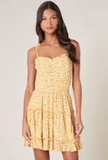 509 Broadway Doreen Daisy Tie Strap Smocked Back Top