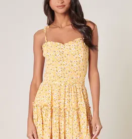 509 Broadway Doreen Daisy Tie Strap Smocked Back Top