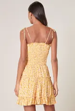 509 Broadway Doreen Daisy Tie Strap Smocked Back Top