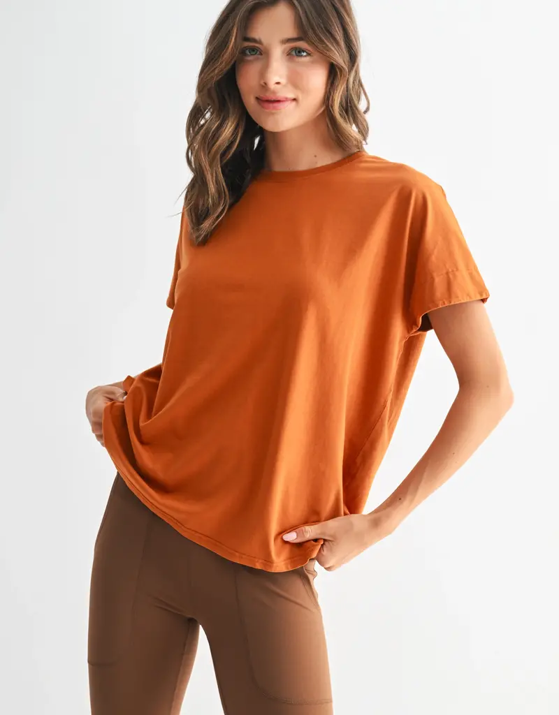 509 Broadway Shoreline Pima Cotton Slouchy Tee