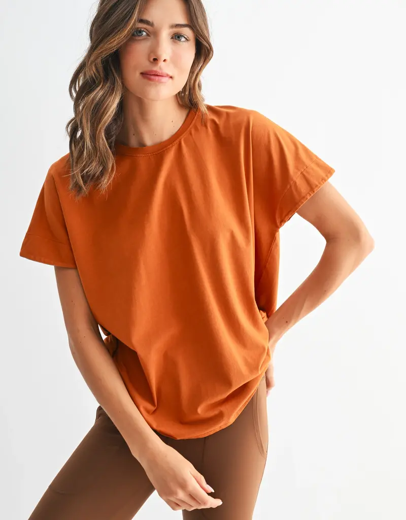509 Broadway Shoreline Pima Cotton Slouchy Tee