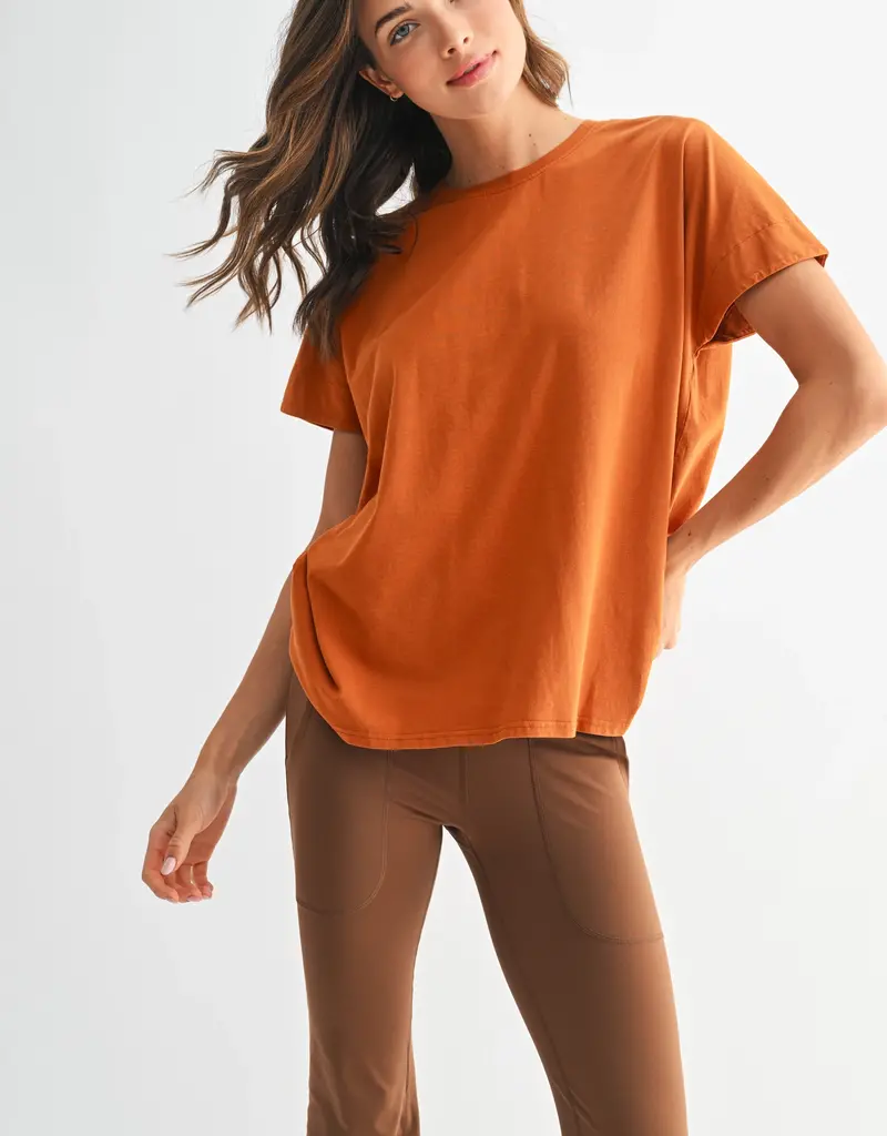 509 Broadway Shoreline Pima Cotton Slouchy Tee