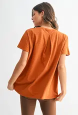 509 Broadway Shoreline Pima Cotton Slouchy Tee