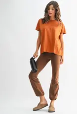 509 Broadway Shoreline Pima Cotton Slouchy Tee