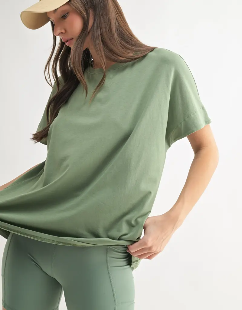 509 Broadway Shoreline Pima Cotton Slouchy Tee
