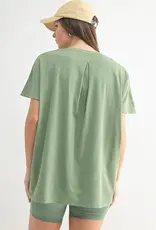 509 Broadway Shoreline Pima Cotton Slouchy Tee