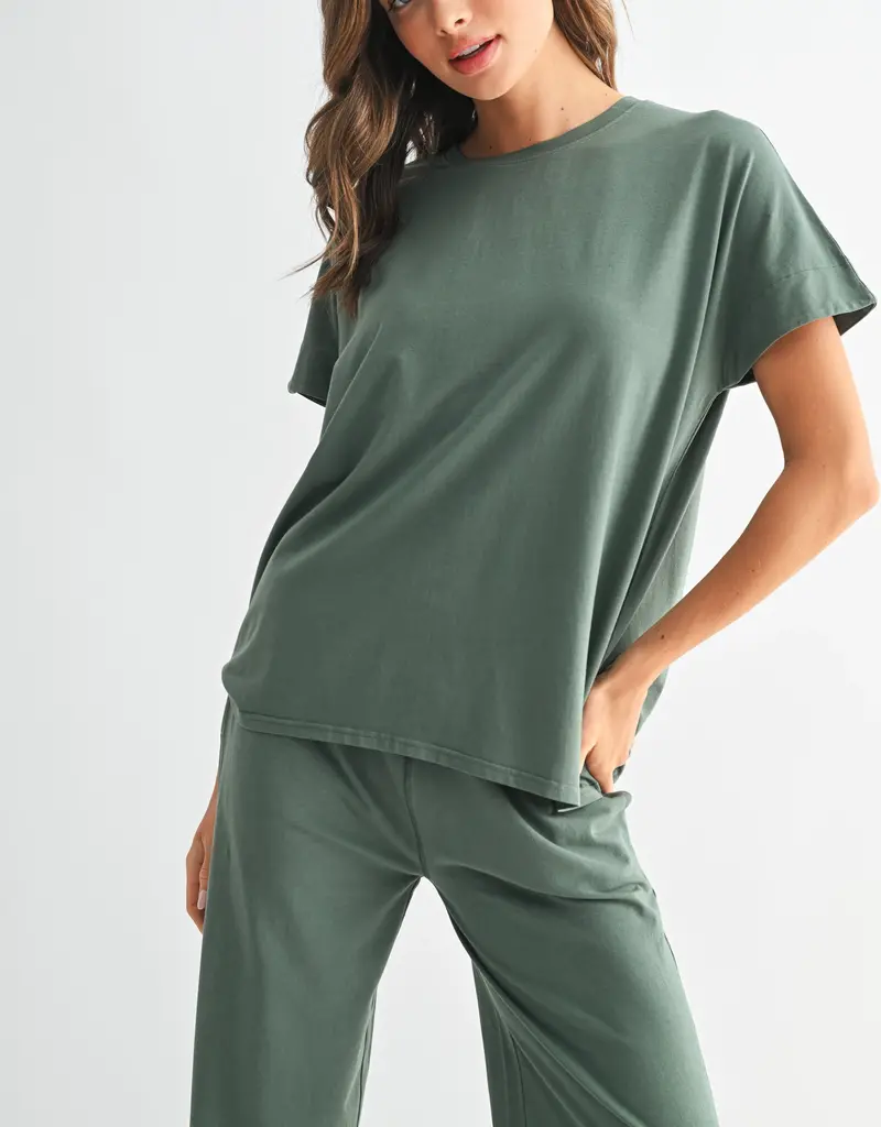 509 Broadway Shoreline Pima Cotton Slouchy Tee