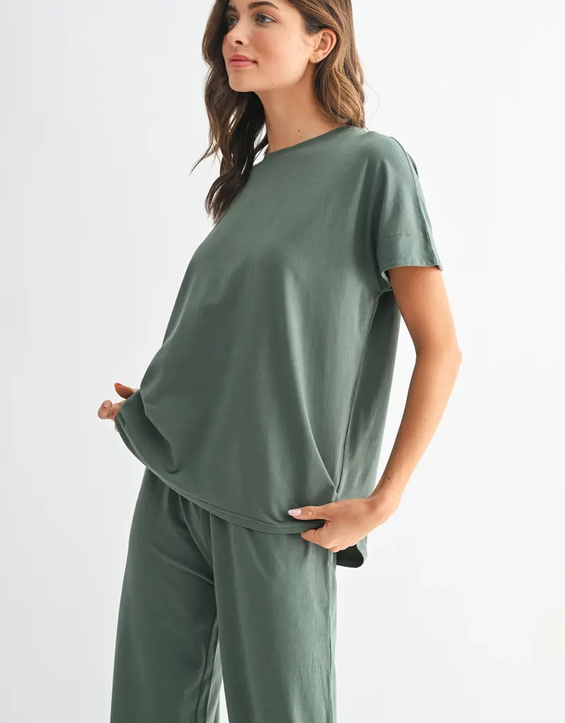 509 Broadway Shoreline Pima Cotton Slouchy Tee