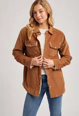 509 Broadway Corduroy Sherpa Lined Jacket