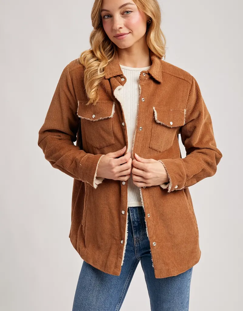 509 Broadway Corduroy Sherpa Lined Jacket