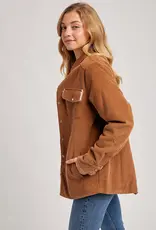 509 Broadway Corduroy Sherpa Lined Jacket