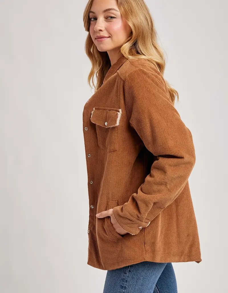 509 Broadway Corduroy Sherpa Lined Jacket