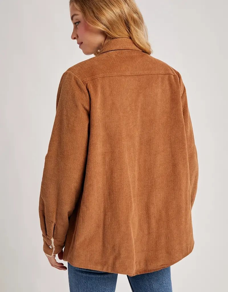 509 Broadway Corduroy Sherpa Lined Jacket
