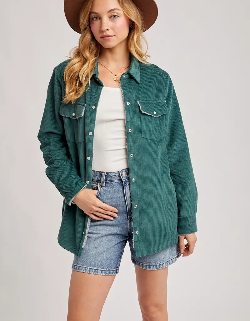 509 Broadway Corduroy Sherpa Lined Jacket