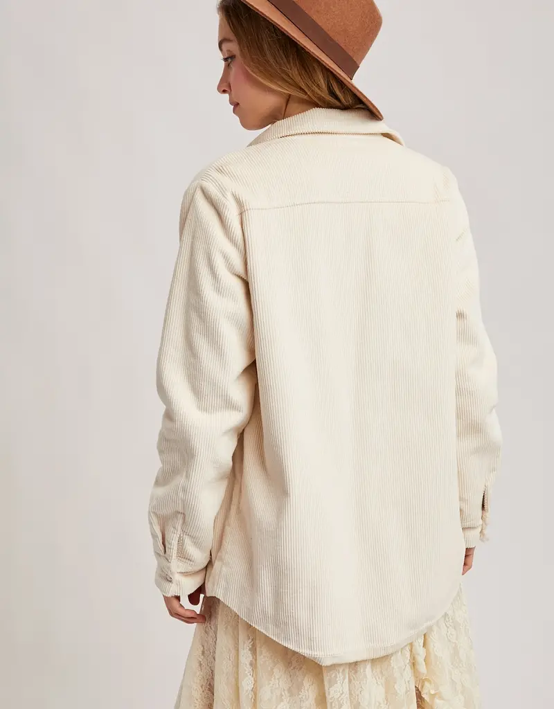509 Broadway Corduroy Sherpa Lined Jacket