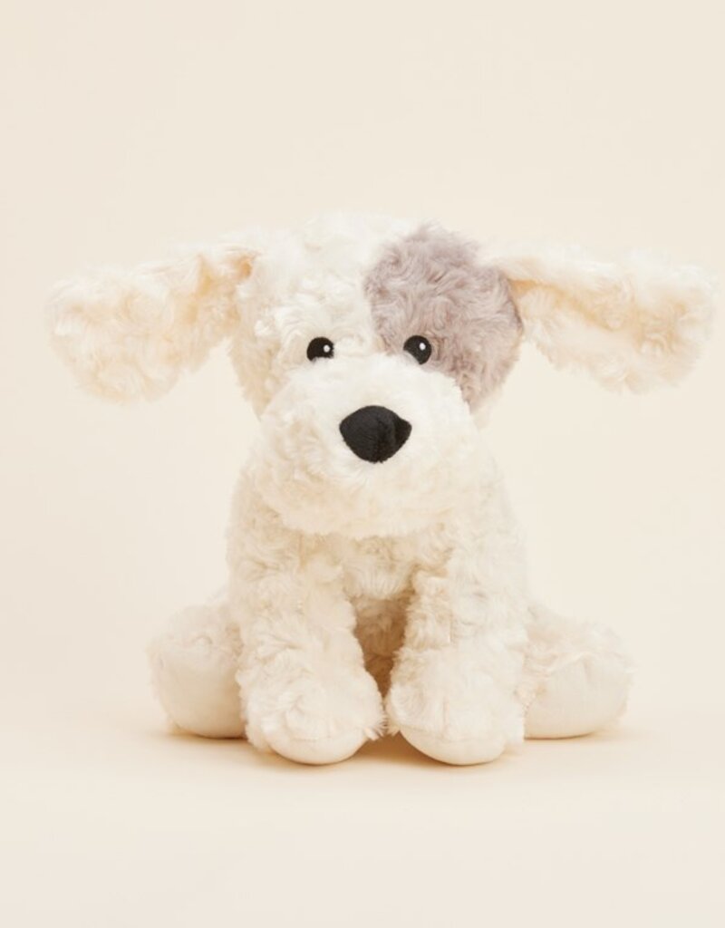 Warmies White/Gray Curly Dog Warmies