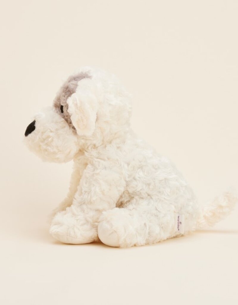 Warmies White/Gray Curly Dog Warmies