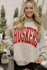 509 Broadway Nebraska Reversible Mock Neck Sweatshirt