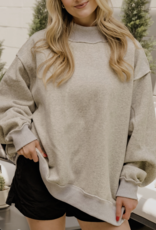 509 Broadway Nebraska Reversible Mock Neck Sweatshirt