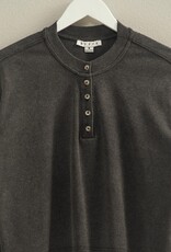 509 Broadway Mineral Washed Long-sleeve Henley Top