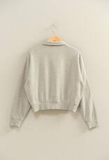 509 Broadway Half-zip Collared Sweatshirt