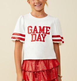 509 Broadway Girls Gameday Varsity Stripe T Shirt