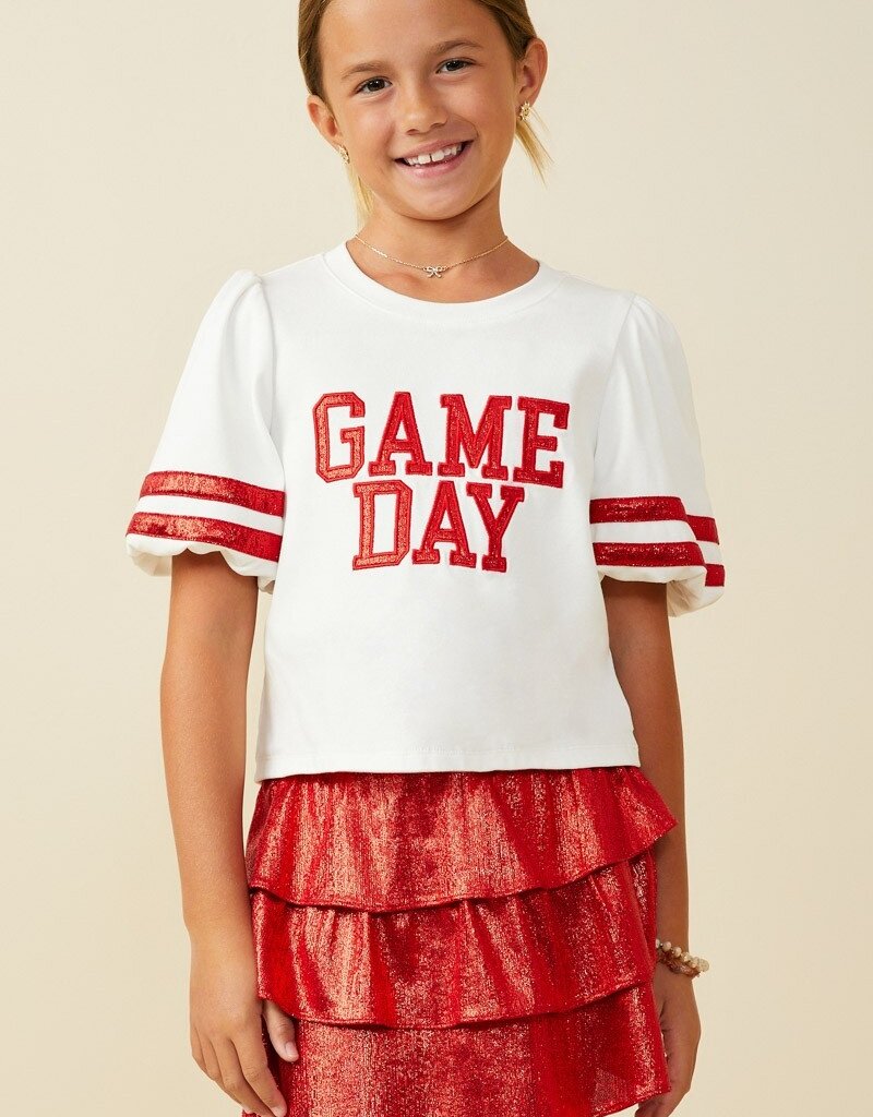 509 Broadway Girls Gameday Varsity Stripe T Shirt