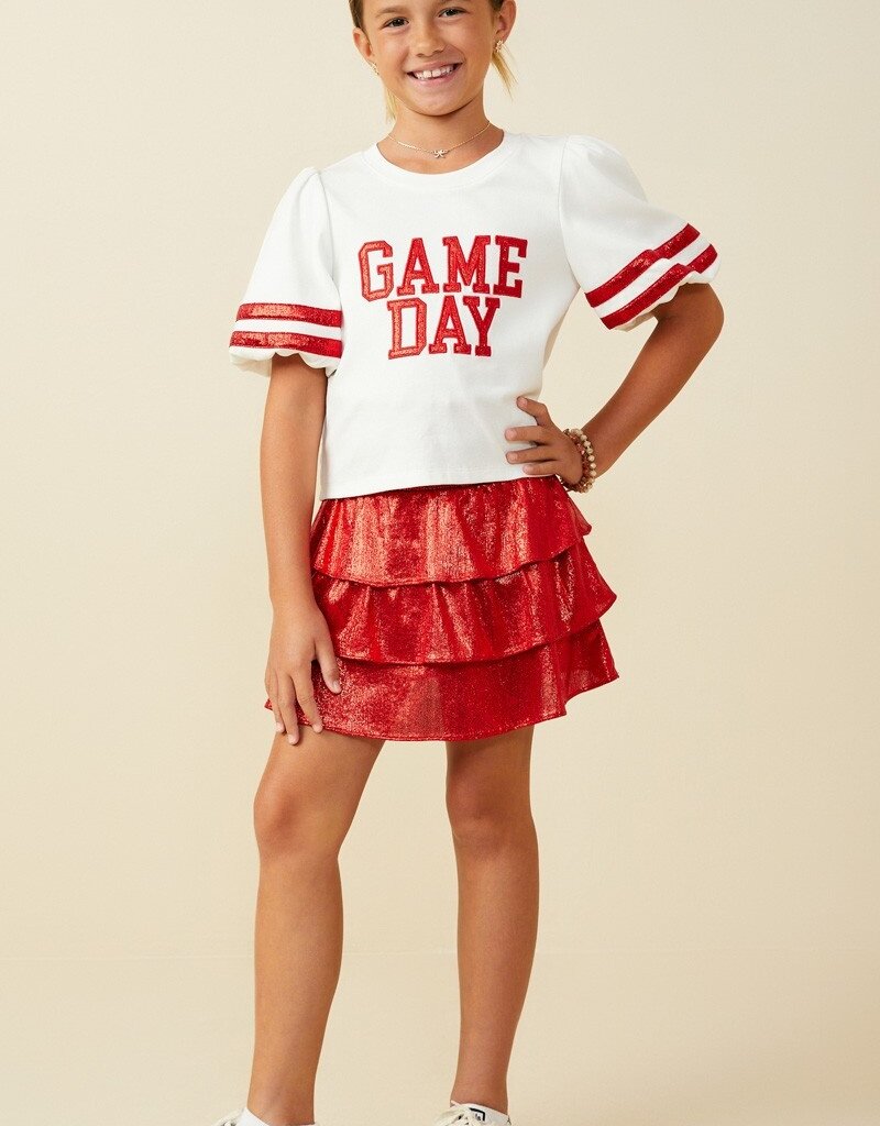 509 Broadway Girls Gameday Varsity Stripe T Shirt