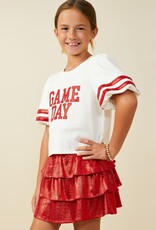 509 Broadway Girls Gameday Varsity Stripe T Shirt