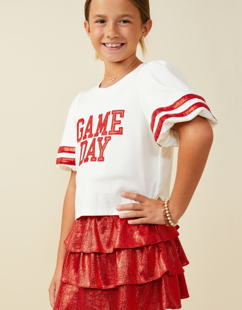 509 Broadway Girls Gameday Varsity Stripe T Shirt