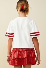 509 Broadway Girls Gameday Varsity Stripe T Shirt