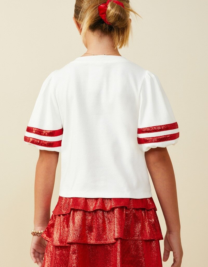 509 Broadway Girls Gameday Varsity Stripe T Shirt