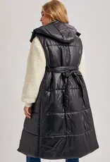 509 Broadway Long Puffer hooded Vest
